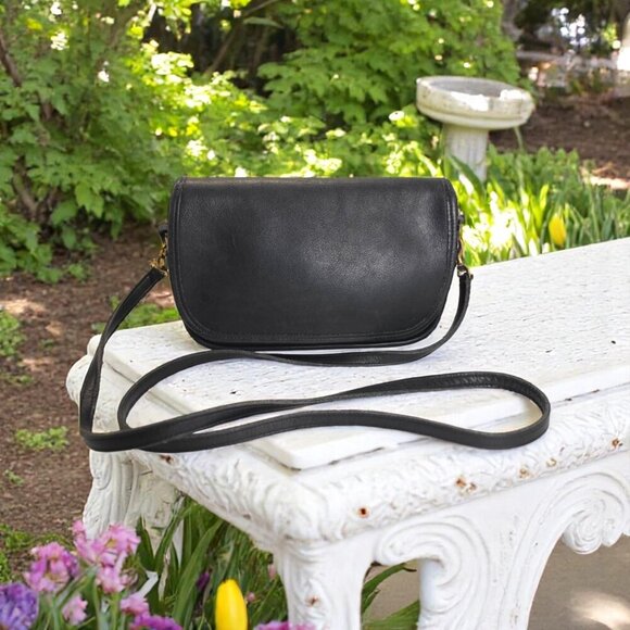 COACH Vintage Ritchie Bag Crossbody zip black - Picture 8 of 9